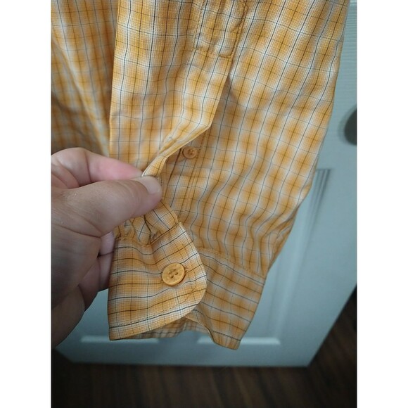 The North Face Men's L Shirt Long Sleeve Checked Plaid Collared Logo Outdoor - Picture 7 of 8